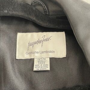 Jacqueline Ferrar Lambskin Leather Jacket - Black